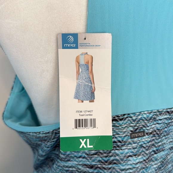 MPG Mondetta Performance Gear Travel Dress in
Teal Combo. Size XL. NWT - Picture 10 of 14